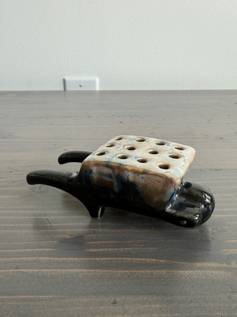 Ceramic flower frog